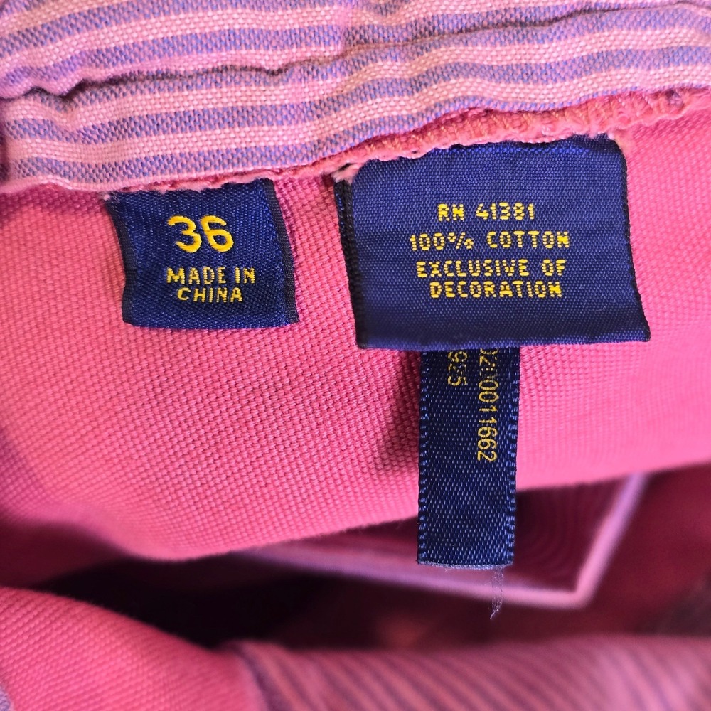 Polo Ralph Lauren Shorts Mens 36 Sailboat Graphic Pink Straight Fit Nautical - Picture 8 of 16